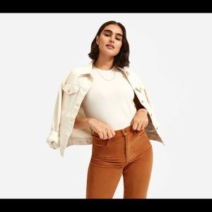 NWOT Everlane baby cord cheeky crop sz29